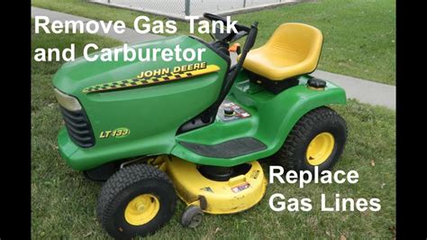 john deere lt150 fuel tank removal